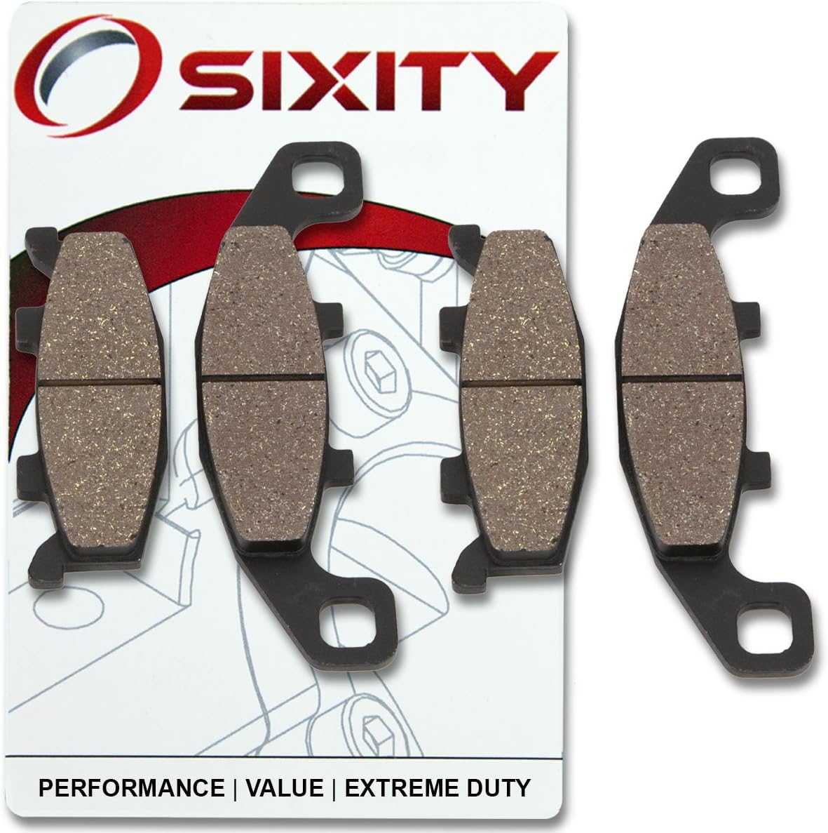 Sixity Front Organic Brake Pads 19942005 for Kawasaki