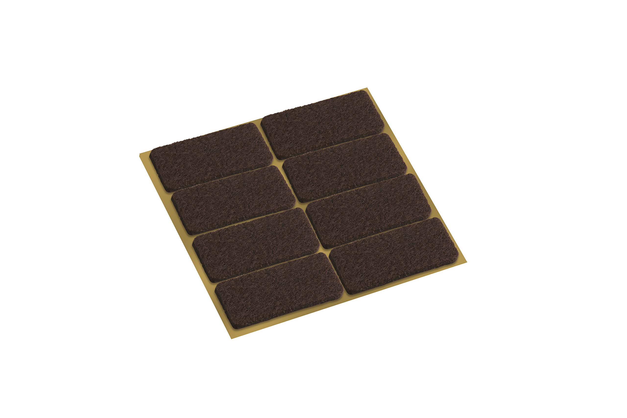 Metafranc Felt Gliders 22 x 36 mm – Self-Adhesive – Brown – Pack of 8 – Effective Protection of Your Furniture & Chairs/Furniture Glides Set for Sensitive Floors/Chair Glides/Floor Glides /