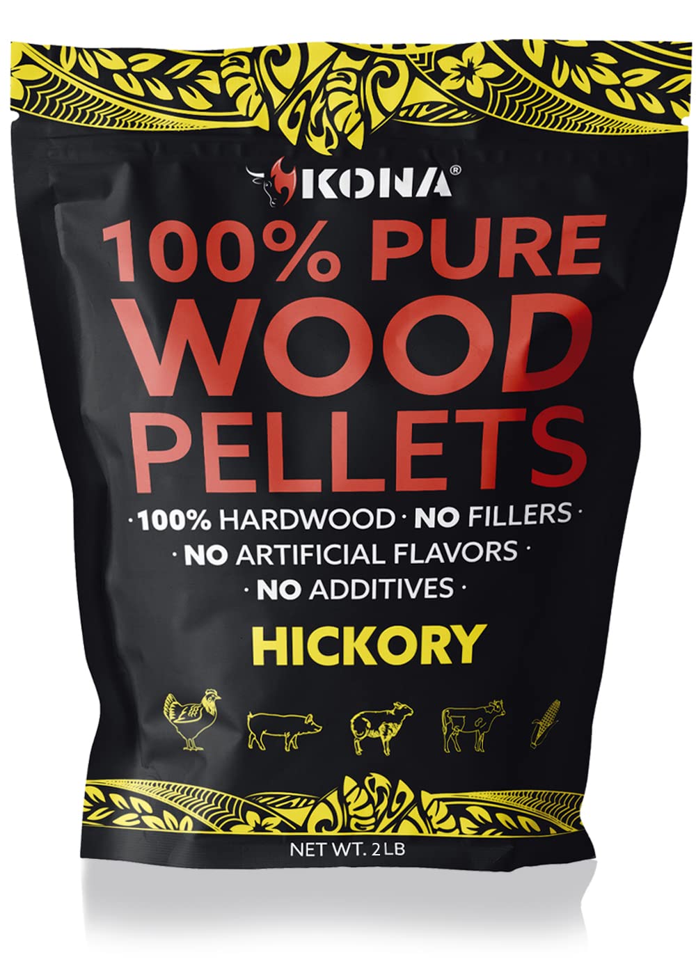 Kona 100% Hickory Smoker Pellets, Intended for