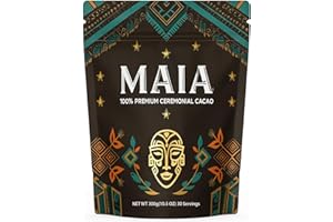 YLOTRE Maia Ceremonial Cacao, with Flavanol, Theobromine, Magnesium and Natural Flavonoids Blend, Improves Mental Clarity and Focus, Energy Boost & Elevate Mood, Zero Sugar 100% Pure and Natural