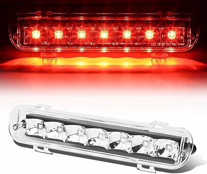 3rd Brake Light for 09-11 Ford Flex Chrome Housing Red Lens Rear LED Third