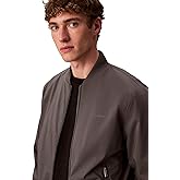 Calvin Klein mens Matte Logo Zip Bomber Jacket