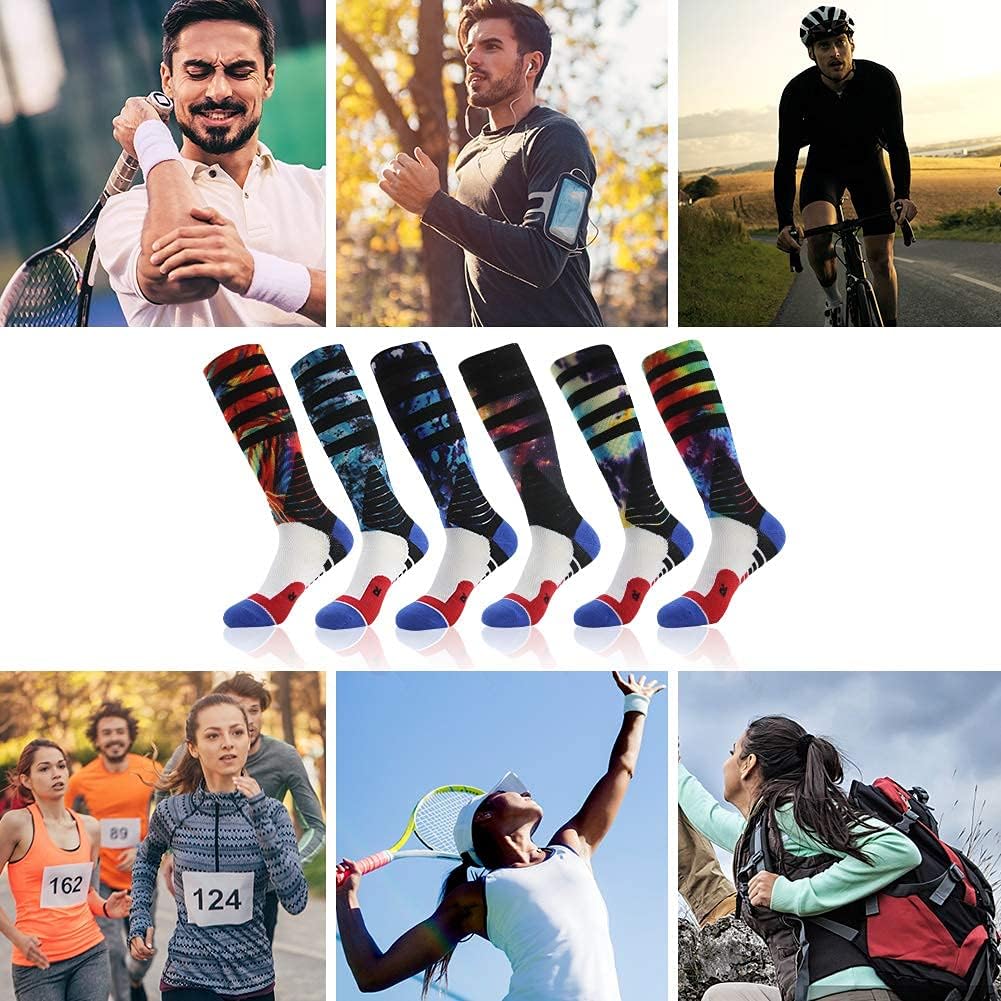 J'colour Basketball Socks, Cushioned Athletic Sports Crew Socks for Men & Women: Clothing