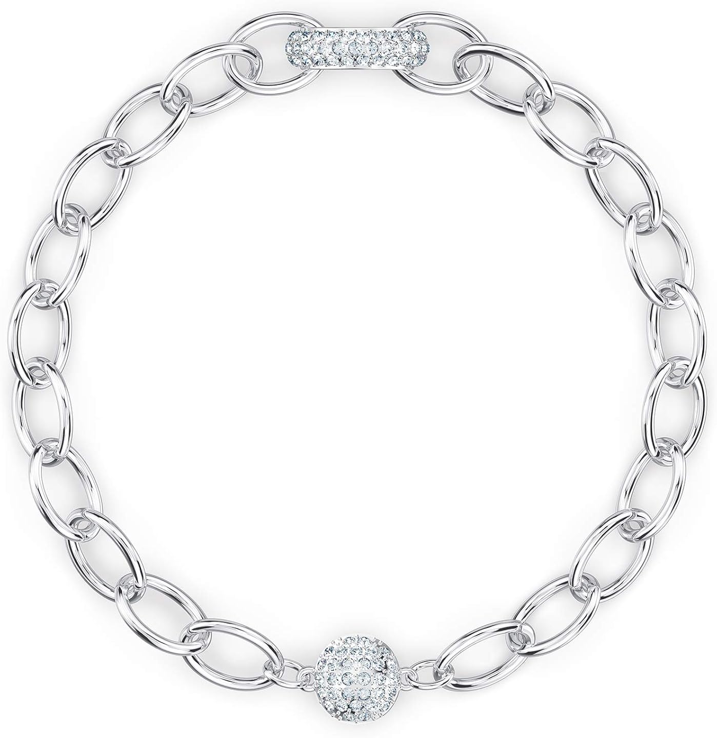 Amazon.com: SWAROVSKI Authentic The Elements Chain Bracelet, White ...