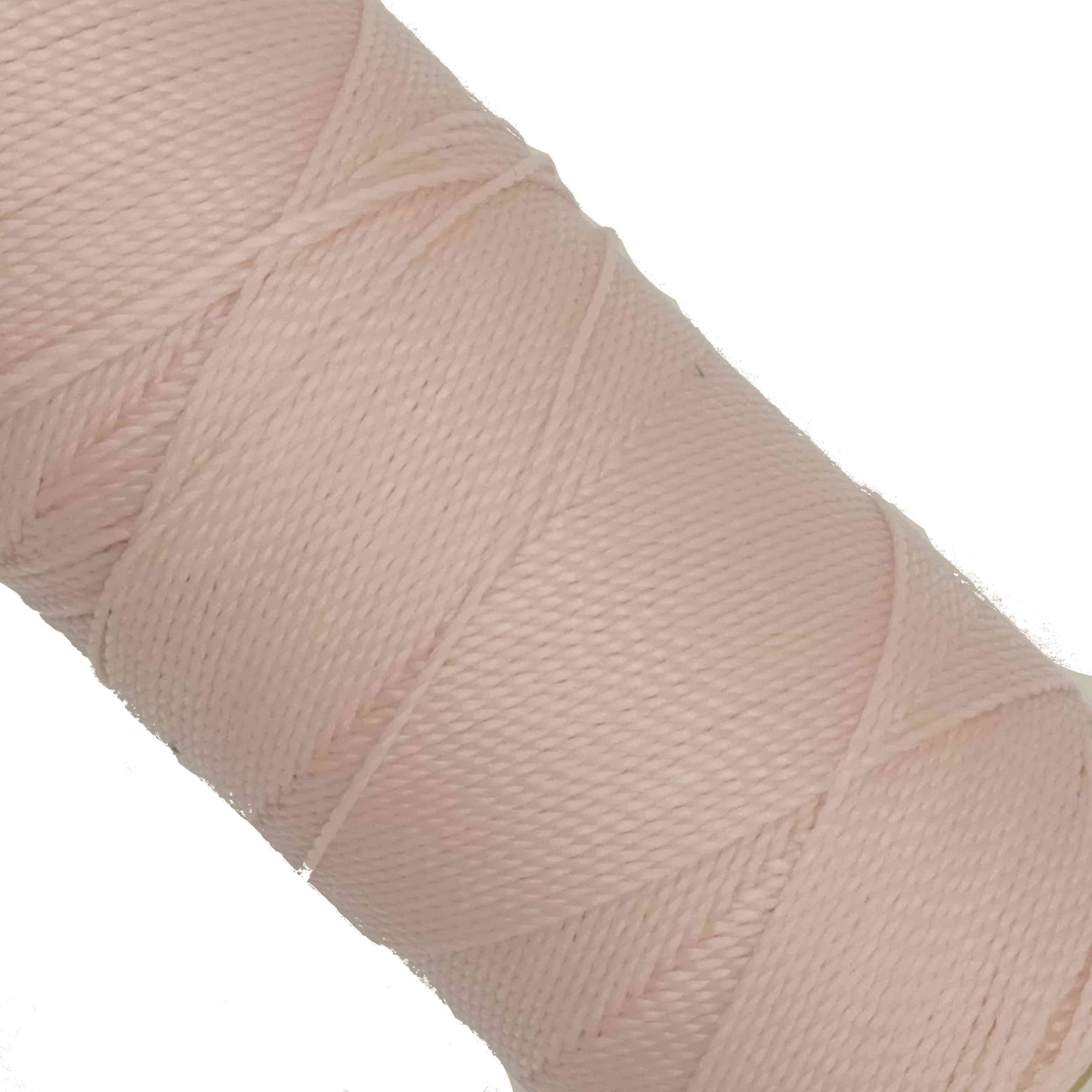 Linhasita Waxed Thread 100 g / 170 m Polyester 1 mm Thick Macrame, 30 Colours Pink Stick