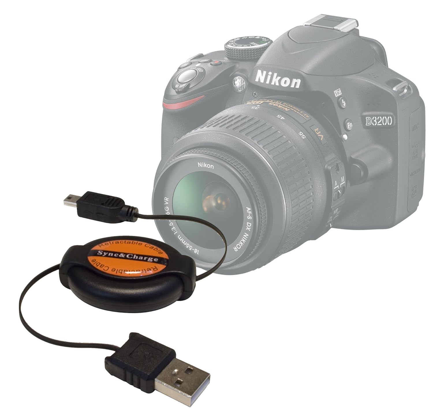 DURAGADGET Cable De Sincronización De Mini USB Retráctil Sirve ...