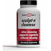 HEALTH DIRECT Sculpt n' Cleanse - Herbal Colon Cleanse for Digestive Health & Regularity - Natural Detox & Gut Flush Supplement - 50 Veggie Capsules