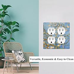 Pznen Almond Tree Outlet Covers Van Gogh Painting