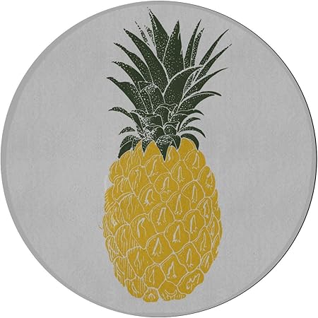 Alfombras Para Ninos Particluar Cara De Pina De Dibujos Animados Habitacion Para Ninos Protector De Alfombra Alfombra De Microfibra Antideslizante Redonda De 2 Pies Alfombra Lavable A Maquina Para Sa Amazon Es Hogar
