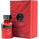 Dumont Celerio Epic Eau De Perfume Men - Celerio Perfum Unisex Suitable for Men & Women - Long Lasting Cologne Mist & Body Spray, 3.4oz (RED, 80% vol)