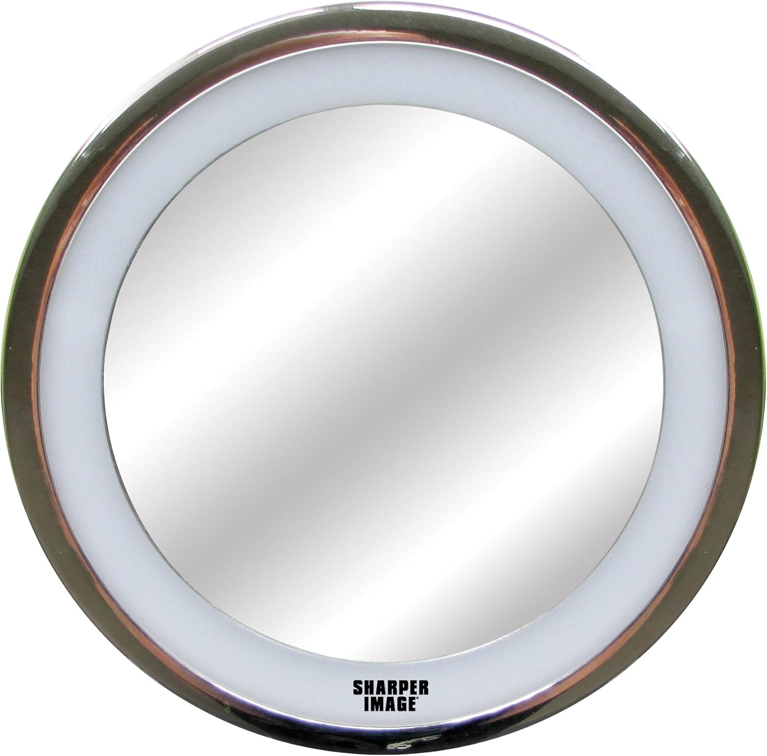 Sharper Image LED Anti-Fog Shower Mirror, Silver -