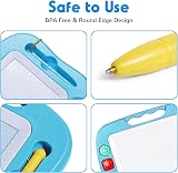 SGILE Large Magnetic Drawing Board for Toddlers 26x20 cm Learning Stamp Kit view 6