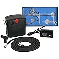 BBBuy Multi-purpose Mini Airbrush Air Compressor Kit, Dual Action Cake Spray Gun Portable Air Brush Set Tattoo Nail Tool Set (TC-100K)