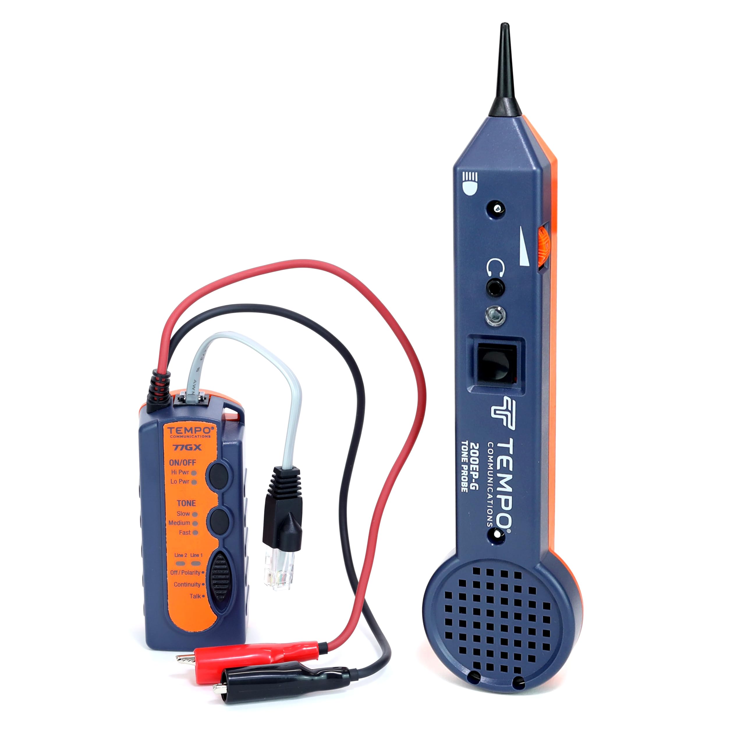 TEMPO 711K Digital High-Performance Tone Generator and Probe Kit | Professional Wire Tracer | Noise-Immune Wire Toner | USA Quality Control