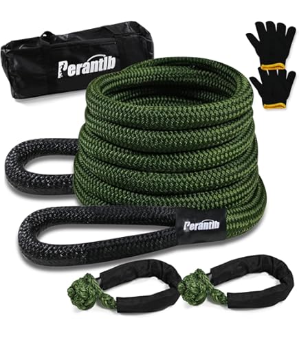 Kinetic Recovery Rope 3/4 Inch X 20 Ft 16700 Lb Breaking Strength Heavy Duty Tow Straps For Trucks ATV UTV - View #2