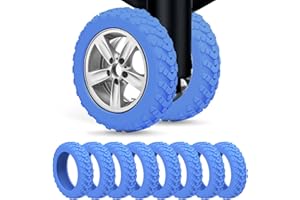 Nottnnut Luggage Wheel Covers Suitcase Wheels Protectors for Dual-wheeled Luggage Suitcase with Diameter of 2-2.4inches /5-6cm, Blue