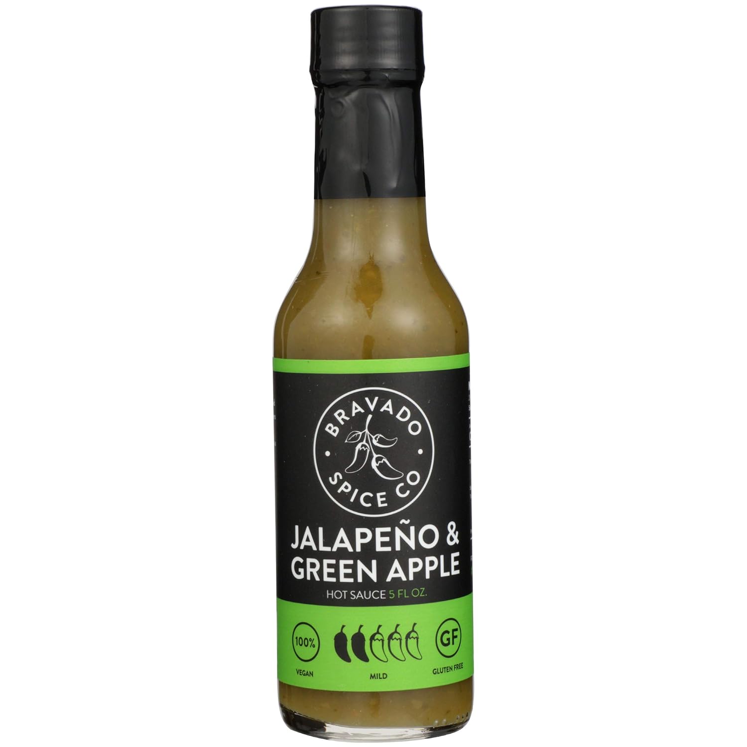 Jalapeño And Green Apple Hot Sauce By Bravado Spice Gluten Free, Vegan, Low Carb, Paleo Hot Sauce All Natural 5 oz Hot Sauce Bottle Award Winning Gourmet Hot Sauce…