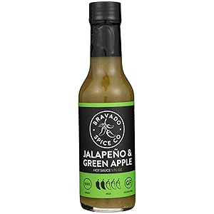 Jalapeño And Green Apple Hot Sauce By Bravado Spice Gluten Free, Vegan, Low Carb, Paleo Hot Sauce All Natural 5 oz Hot Sauce Bottle Award Winning Gourmet Hot Sauce…