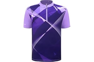 SAVALINO Men's Bowling Sublimation Printed Jersey, Material Wicks Sweat & Dries Fast, Size S-5XL