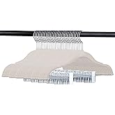 Tosnail 30 Pack Kids Velvet Hangers Children's Clothes Hangers Baby Hangers with Clips - Cream