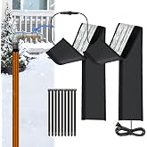 6 Ft Water Pipe Heat Blanket, 38.5" x 6.2" Stickable Waterproof Water Pipe Heat Tape for Straight Water Pipes, Aluminum Foil Freeze Protection Pipe Heater Blanket for Metal and Plastic Pipes