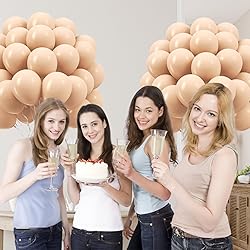 Nude Balloons 12 inch, Beige Latex Balloons 50pcs