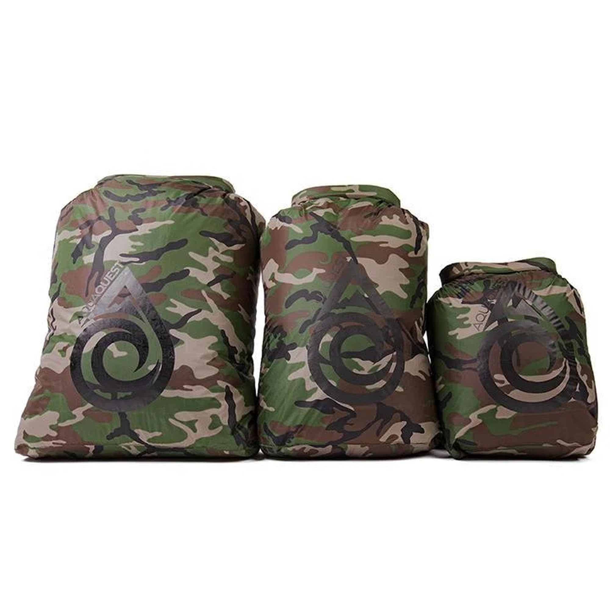 Aqua Quest Rogue 3-Piece Dry Bag Set - 10, 20 and 30 L - Camo