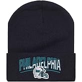 Football Fans Embroidered Beanie Hat, Football Team City Skull Beanie Hats Christmas Best Gift for Men Women