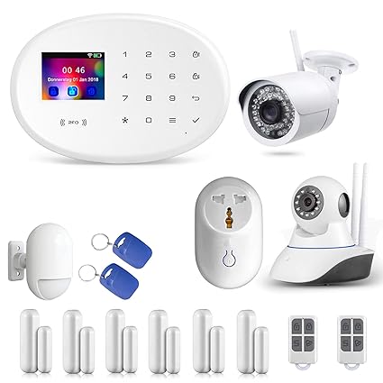 Profi WLAN Funk Alarmanlagenset Model W-20.WiFi-Smarthome vom Fachhändler KEPPSECURE- GSM & WiFi Alarmanlage mit Bewegungsmel
