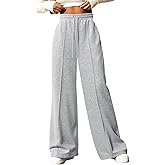 IPMQ Womens Wide Leg Sweatpants High Waisted Drawstring Sweatpant Baggy Pants with Pockets Athletic Joggers