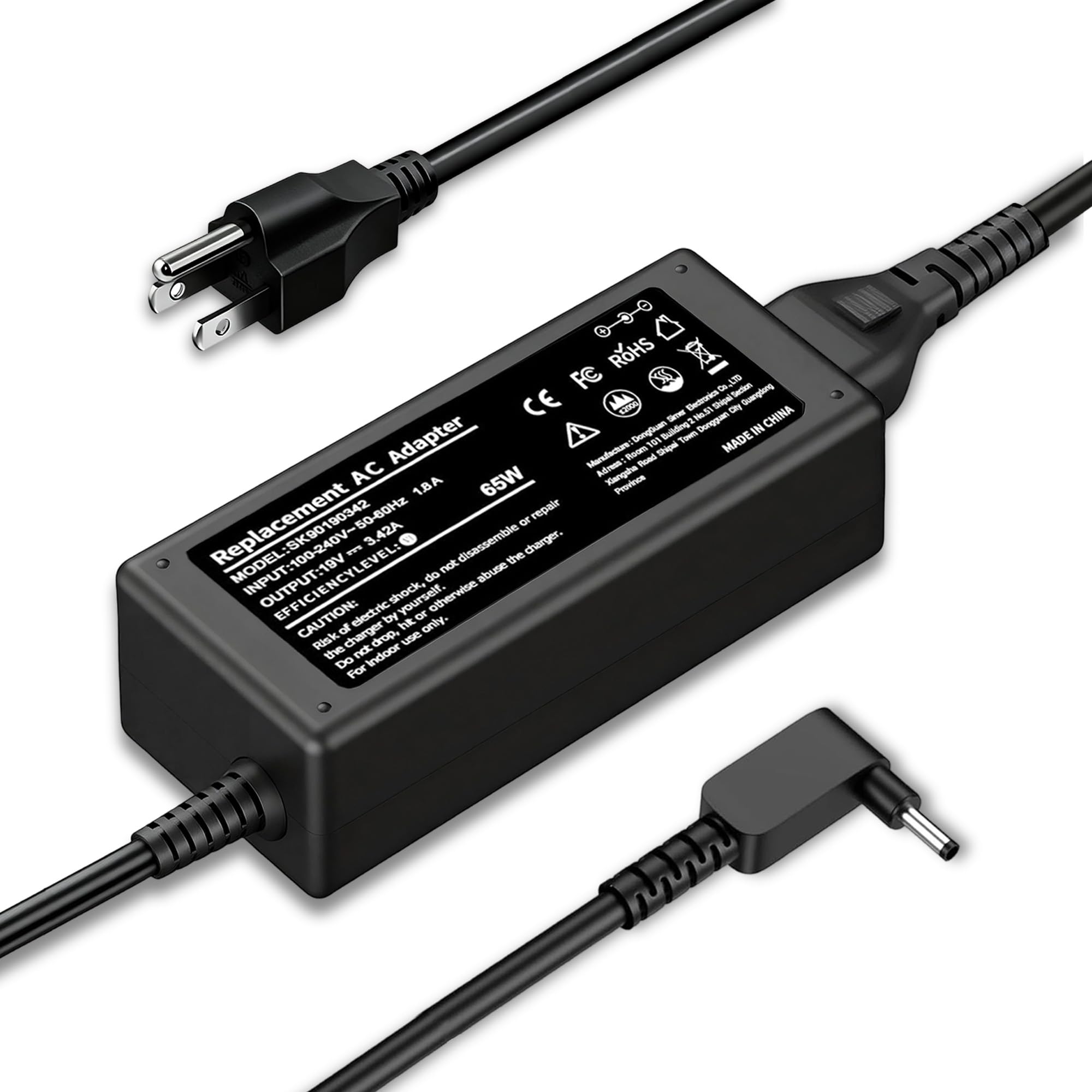 65W Replacement for Acer Laptop Charger N15Q8 N15Q9 N16P1 N20C5 Acer Aspire 1 3 5 A515-44 A515-45 A515-46 A515-54 A515-54G A515-55 A515-56 A514-54 Chromebook C738T C740 Spin 1 3 5 Swift 3 Power Cord