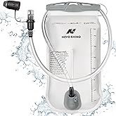 N NEVO RHINO Hydration Bladder1.5L- 2L-3L Leak Proof Water Reservoir, BPA -Free Water Pouch, Water Bladder for Hydration Pack,Hiking Backpack