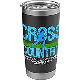 What It Takes Cross Country Gift Runners Running Track Stainless Steel Insulated Tumbler