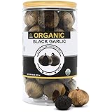 USDA Organic Black Garlic 453g Black Pearl Garlic Jar 1LB 100% Whole Black Garlic