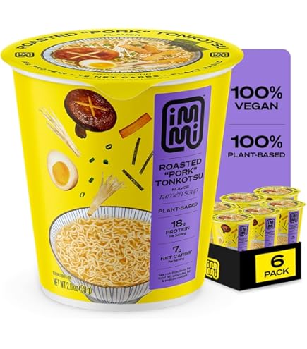 Amazon.com: immi Spicy Red Miso Ramen Cup Noodles - 18g Plant