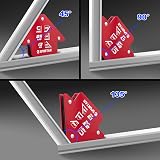 Spurtar 6Pcs 13KG Welding Magnets Arrow 45 90 135 Degree Clamps Set view 4
