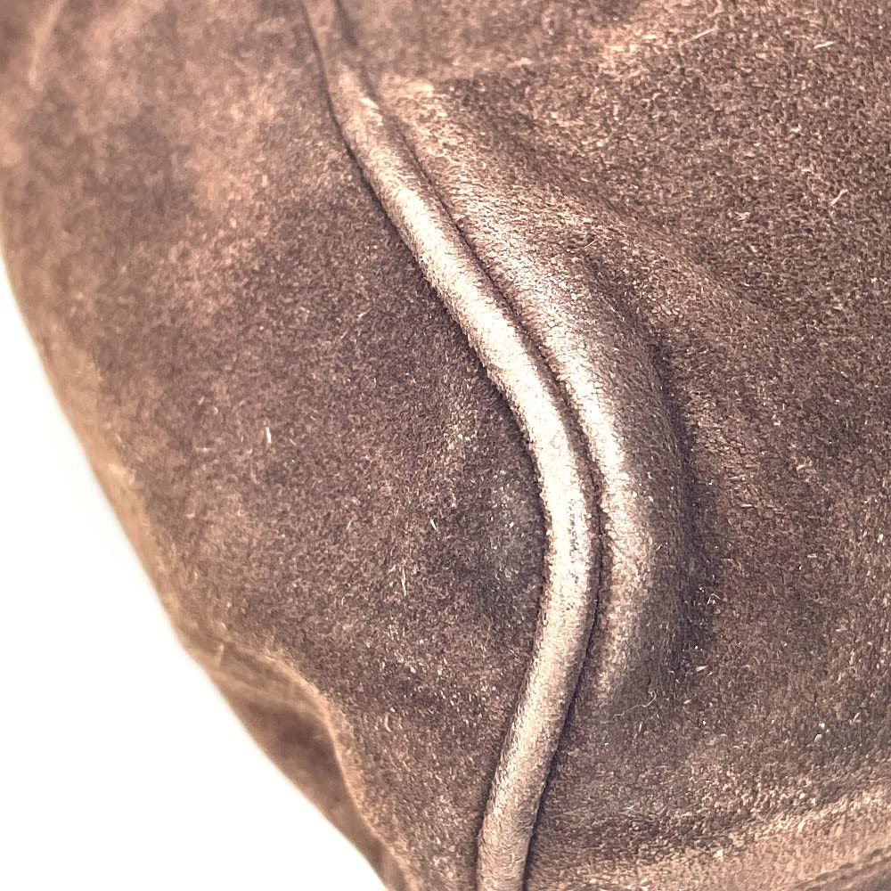 CHANEL Triple Coco CC Coco Mark One Shoulder Messenger Bag Shoulder Bag Suede Women's Used, Braun