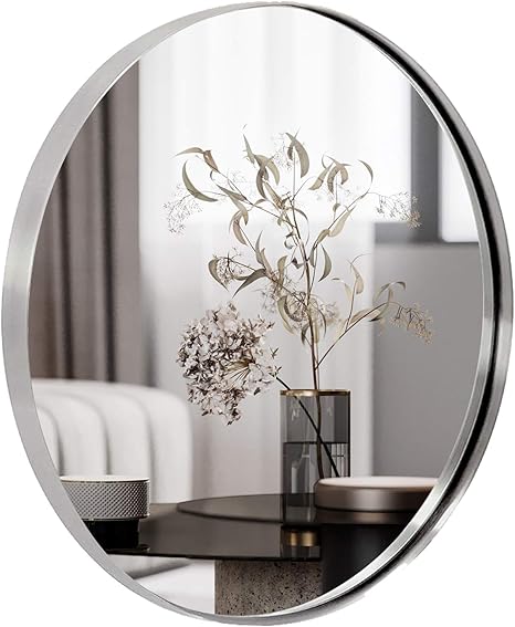 ANDY STAR 30 Inch Round Bathroom Mirror 