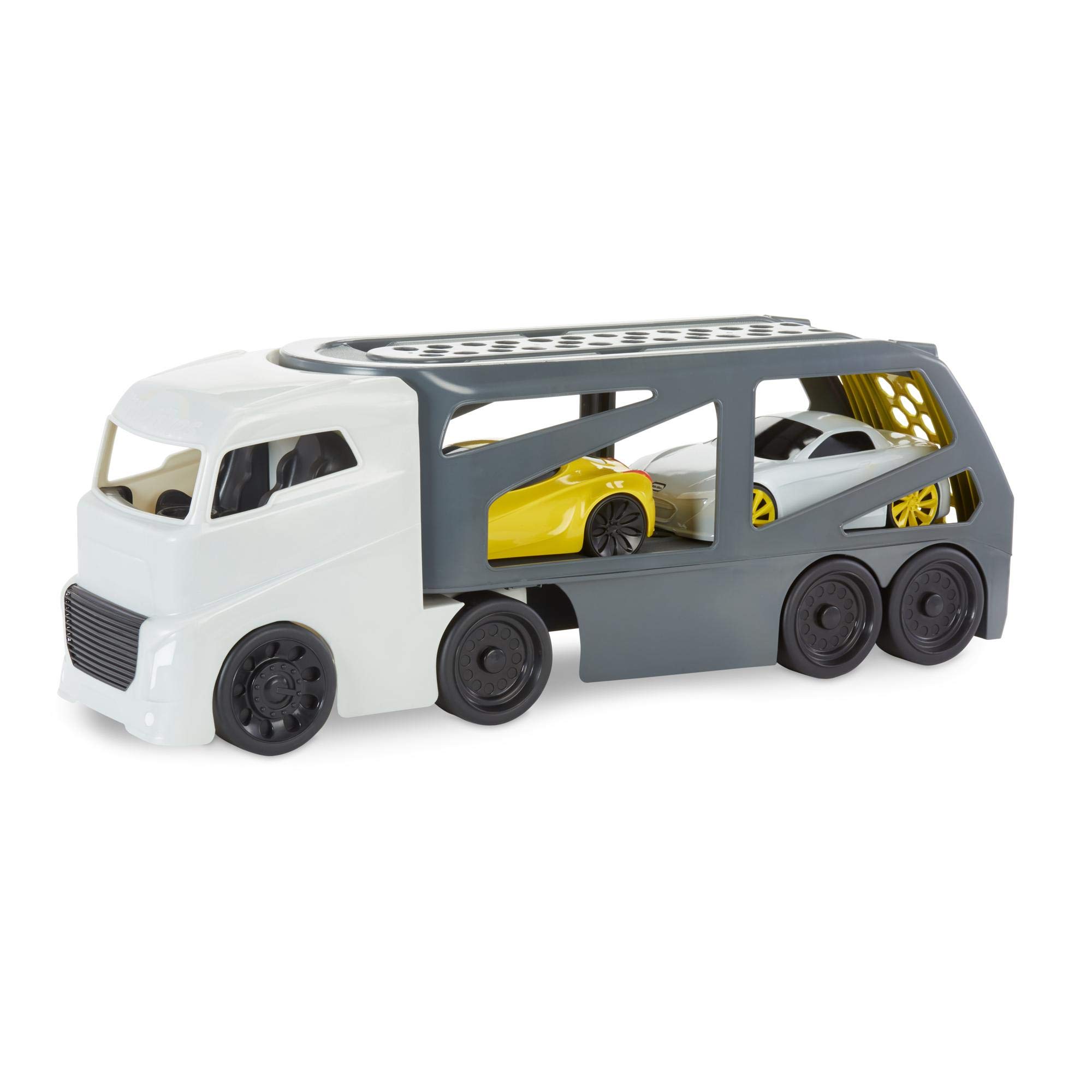 little tikes Big Car Carrier - Outdoor & Indoor Toy, Detachable Trailer, Moving Ramp, Storage - Encourages Active Play, For Ages 2 Years Plus - Includes Two Race Cars