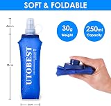 UTOBEST Soft Flask 150ML Collapsible Water Bottle for Running Hiking Cycling view 2
