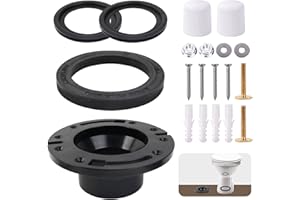 WTNYOU RV Toilet Seal Kit and 3 Inch Socket RV Toilet Flange Kit for Dometic 300 310 320 RV Toilets, Replaces 385345892 Flange, 385311658 Flush Ball Seal and 385311652 RV Toilet Seal (Toilet Flange Kit)