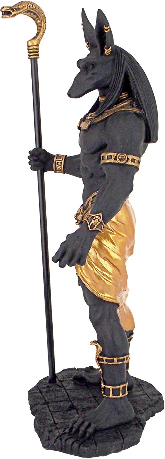 Amazon Co Jp Design Toscano デザイン トスカーノ アヌビス エジプト暗黒街像の神 ジャッカル 並行輸入品 Kitchen Housewares