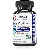 Quantum Nutrition Labs Brain Prodigy - Brain Supplements for Memory and Focus, Focus Supplement, Vitamin for Concentration and Memory Support for Adults, for Men and Women - 120 Vegetarian Capsules