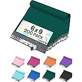 Yens Poly Mailers 6X9 200 Pack Green,Strong Self Seal Adhesive Shipping Envelopes Waterproof for Shipping, Mailing, Packaging M1