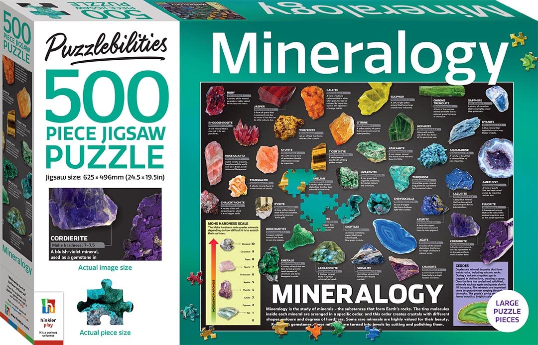500 PIECE JIGSAW MINERALOGY