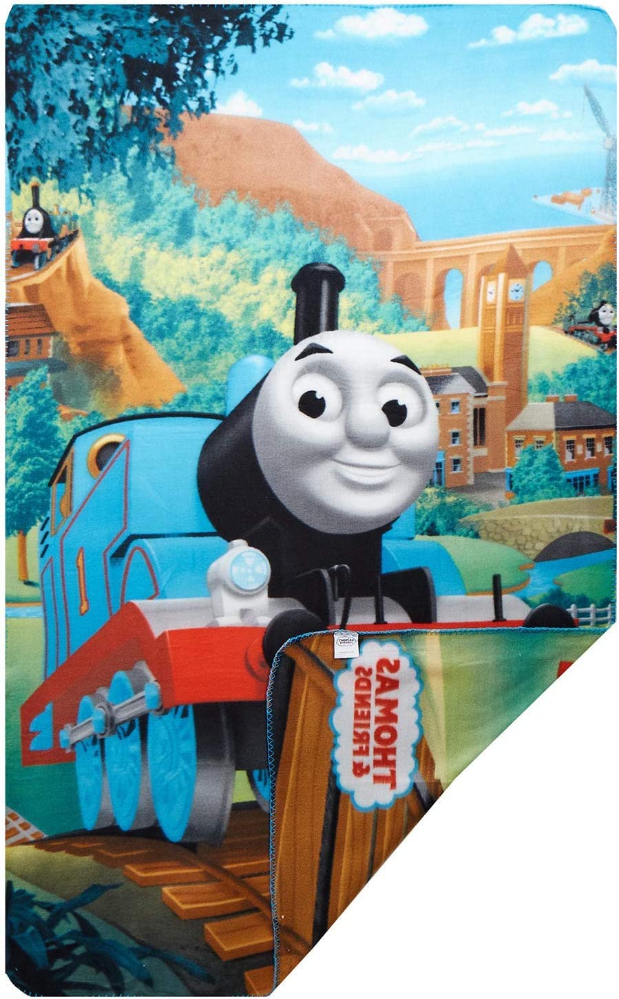 Jerry Fabrics Thomas and Friends Character Kids Fleece Blankets Throws, Multi-Colour, 100 x 150 cm