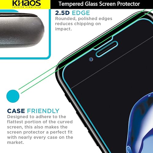 Khaos for LG Q6 Plus Q6+ HD Clear Tempered Glass Screen Protector