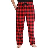 At The Buzzer #followme Plaid Men’s Pajama Pants PJ Bottoms for Sleeping and Lounge Wear