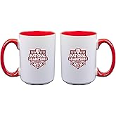 The Memory Company Officially Licensed NCAA National Football Champs 2025 2 Pack 15oz Ceramic Mug, Indiana University Bloomington