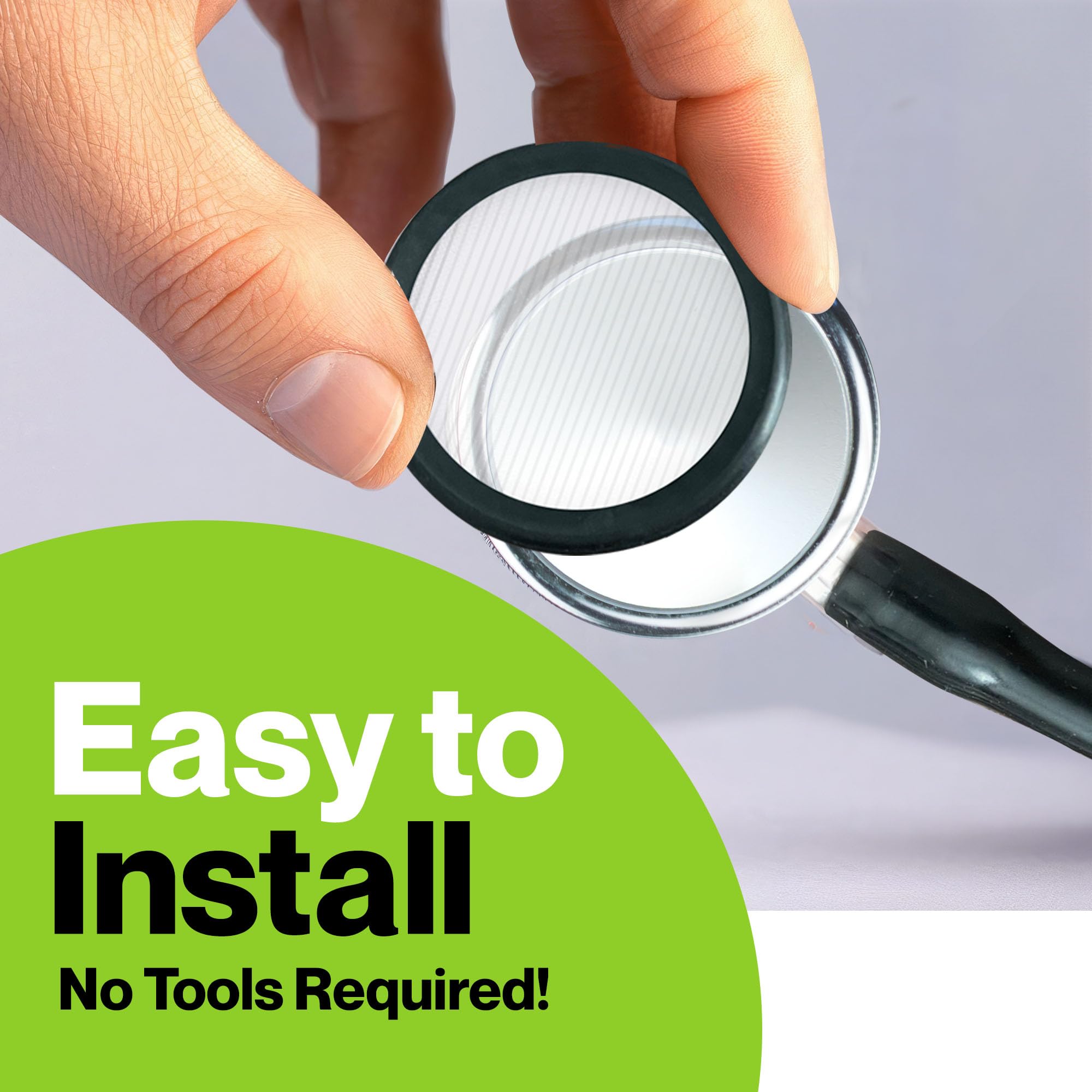 Durabasics Classic 3, Cardiology 3 & Cardiology 4 Accessories Kit for Littmann Stethoscope Replacement Parts & Littmann Stethoscope Parts - Fits Classic III, Cardiology III & IV - Black